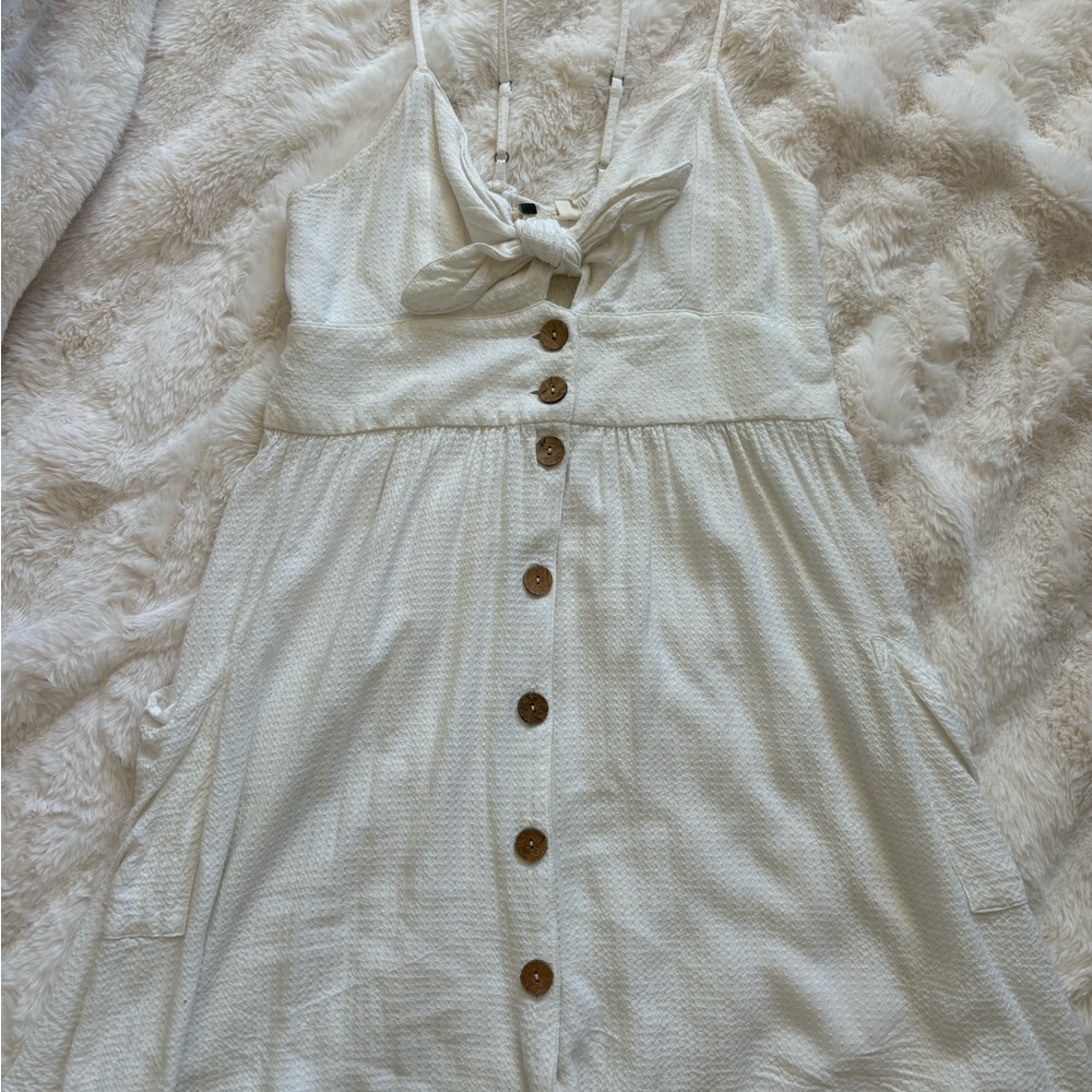 Roxy Cream Textured Dress